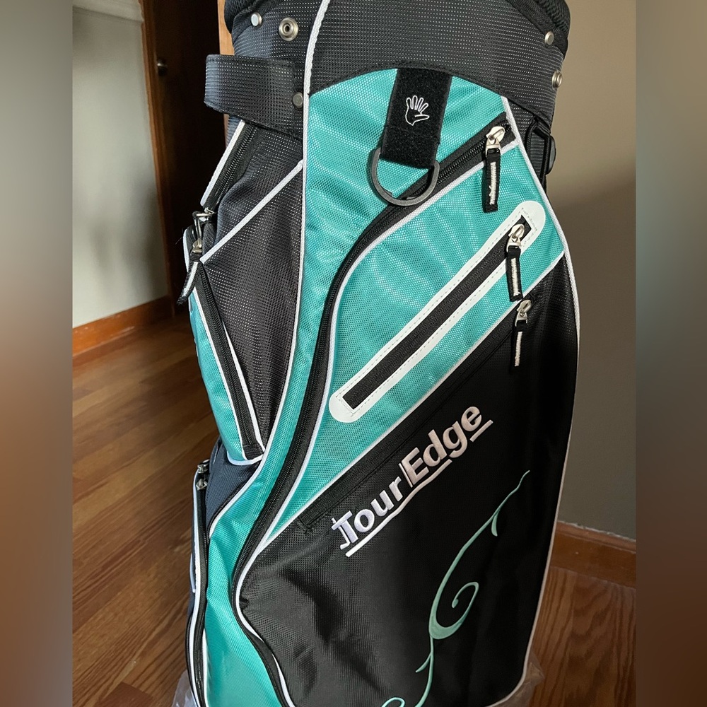NEW Tour Edge golf bag. Teal and black - Picture 3 of 5